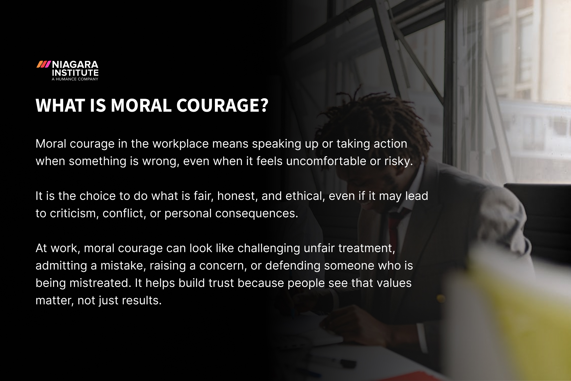 what is moral courage in the workplace