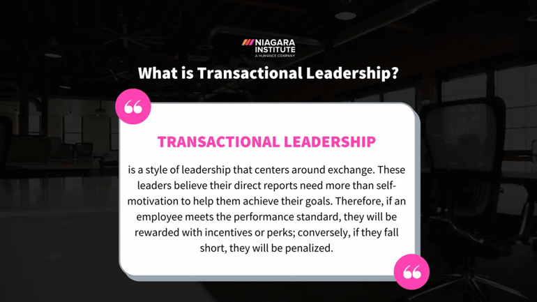 what is transactional leadership