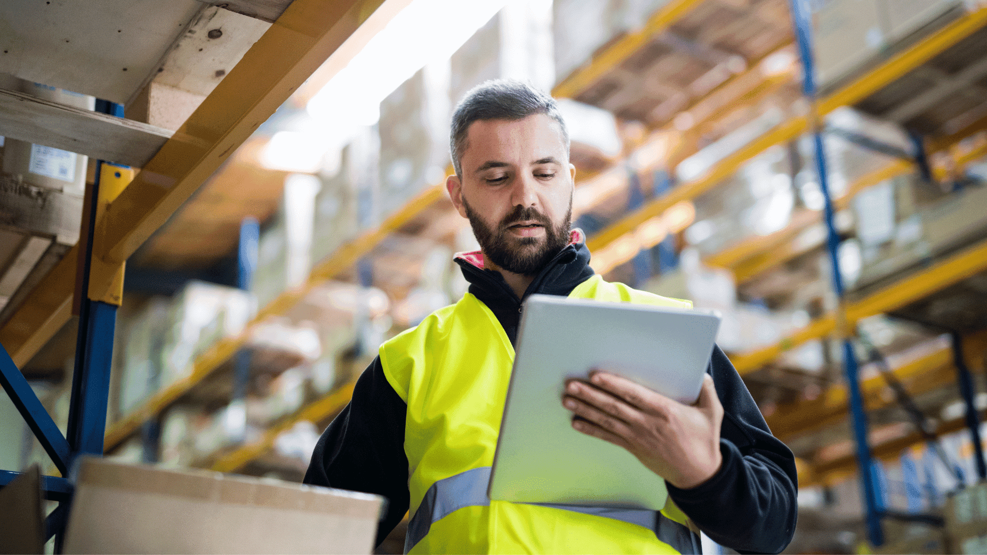 Worker Doing Pulse Survey